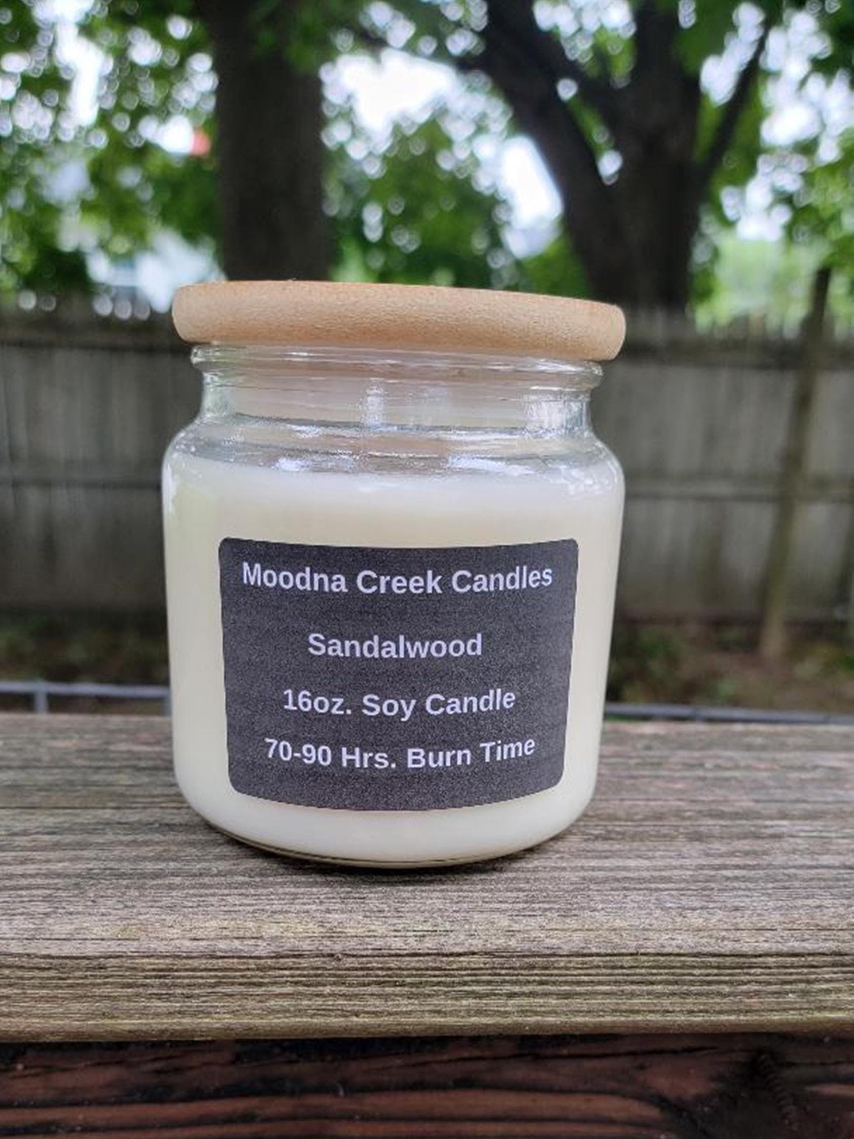 Sandalwood Rose Candle – Soft Floral & Sandalwood Soy Candle – Clean Relaxing Aroma