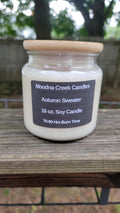 Autumn Sweater Candle – Warm Masculine Fall Scent – Amber, Woods & Cashmere Soy Candle