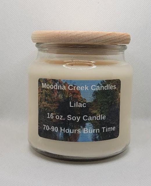 Lilac Candle – Garden Fresh Floral Soy Candle – Sweet Spring Bloom Aroma