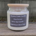 Pine Forest Soy Candle – Fresh Evergreen Aroma – Clean Woodsy Winter Scent