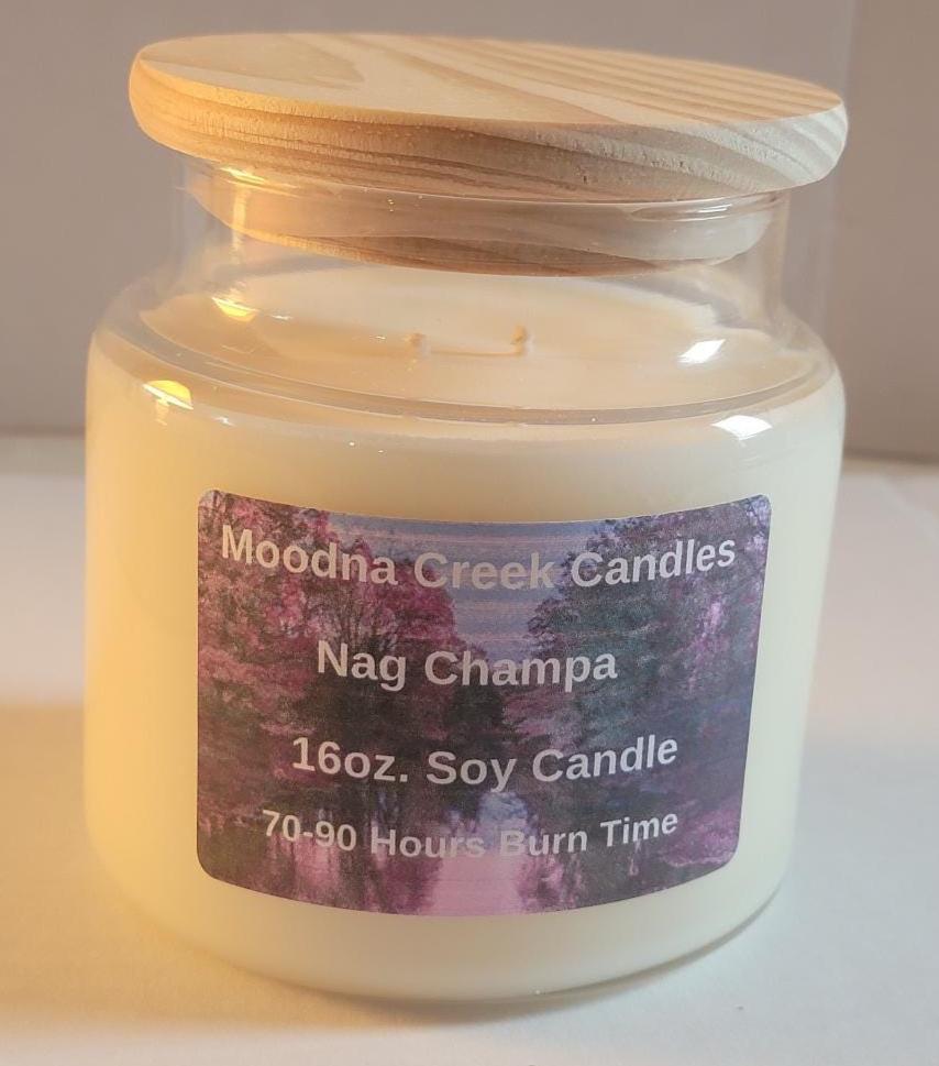 Nag Champa Candle – Incense Inspired Soy Candle – Meditation Aromatherapy – Spiritual Cleansing Scent