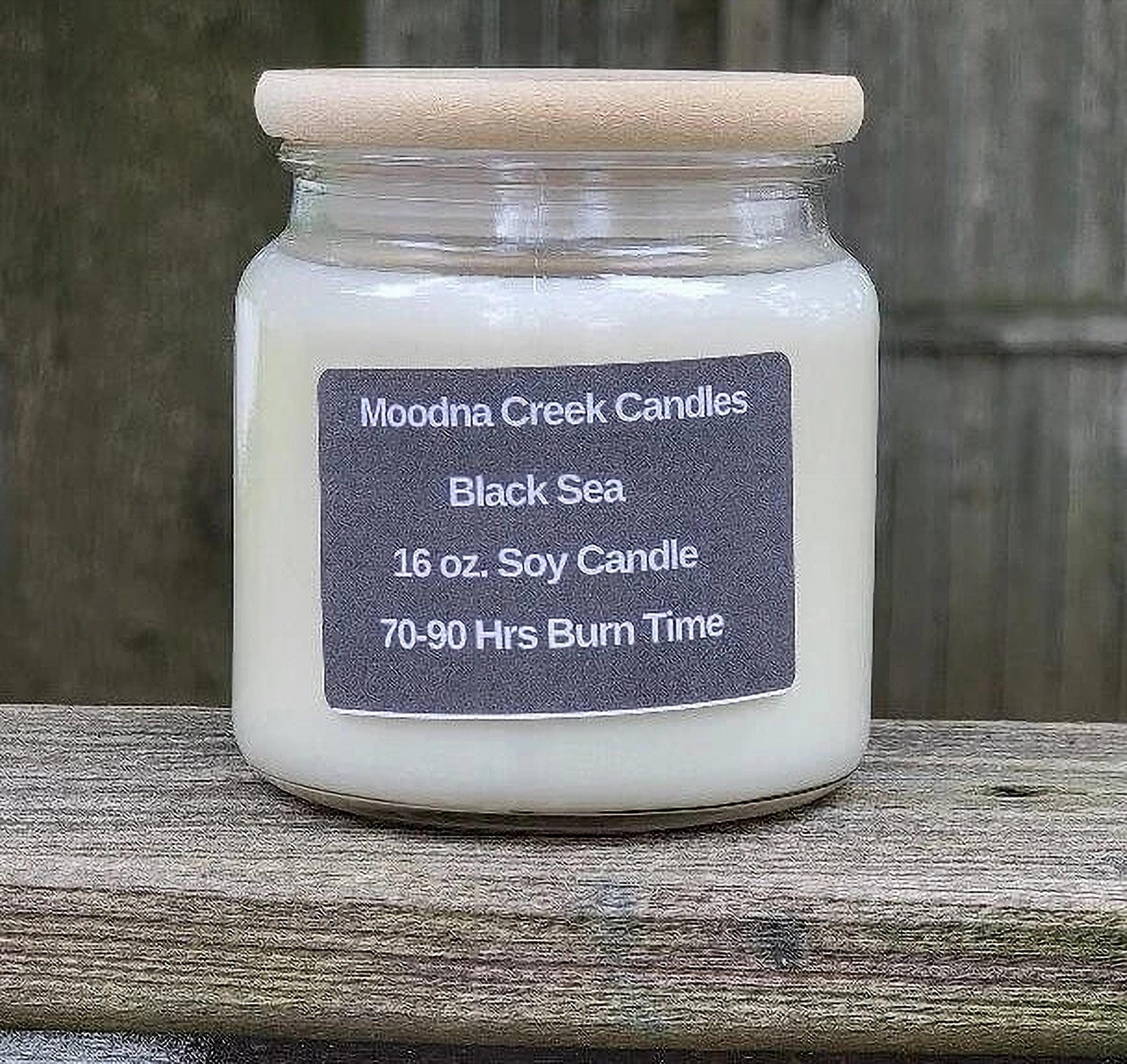 Black Sea Soy Candle – Deep Ocean Scent – Clean Masculine Aroma – Long Lasting Candle
