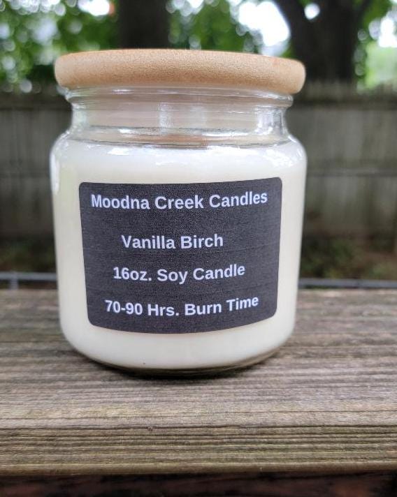 Vanilla Birch Candle – Warm Woodsy Soy Candle – Cozy Rustic Scent – Gift for Him or Her