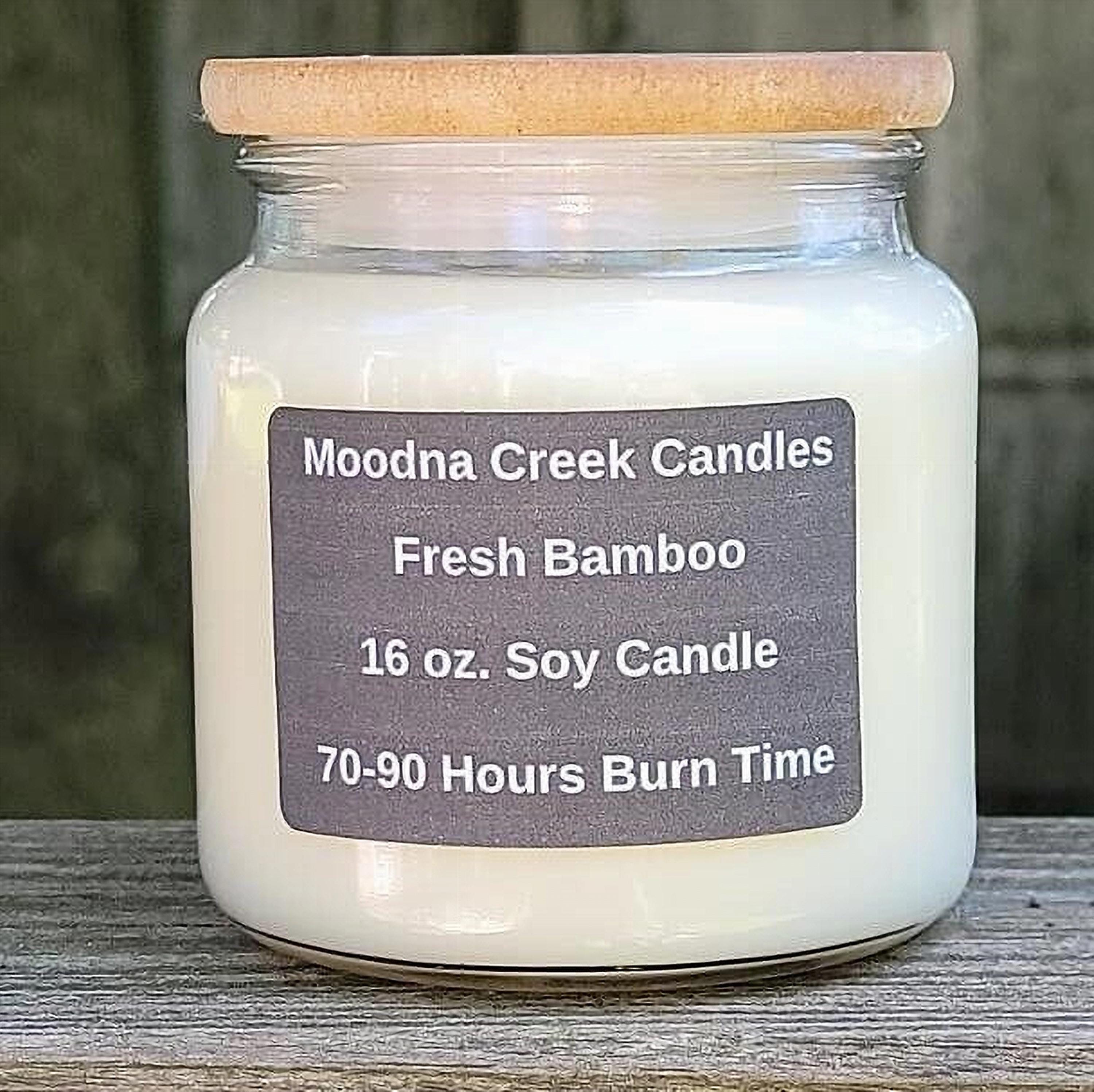 Tranquil Bamboo Aroma Candle – Spa Inspired Soy Candle – Fresh Clean Scent – Relaxing Home Fragrance