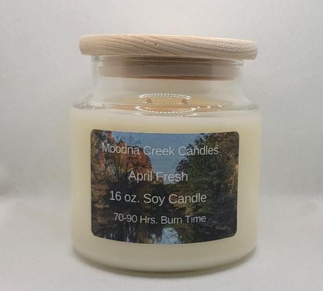 April Fresh Candle – Clean Laundry Scented Soy Candle – Fresh Linen Candle – Gift for Her
