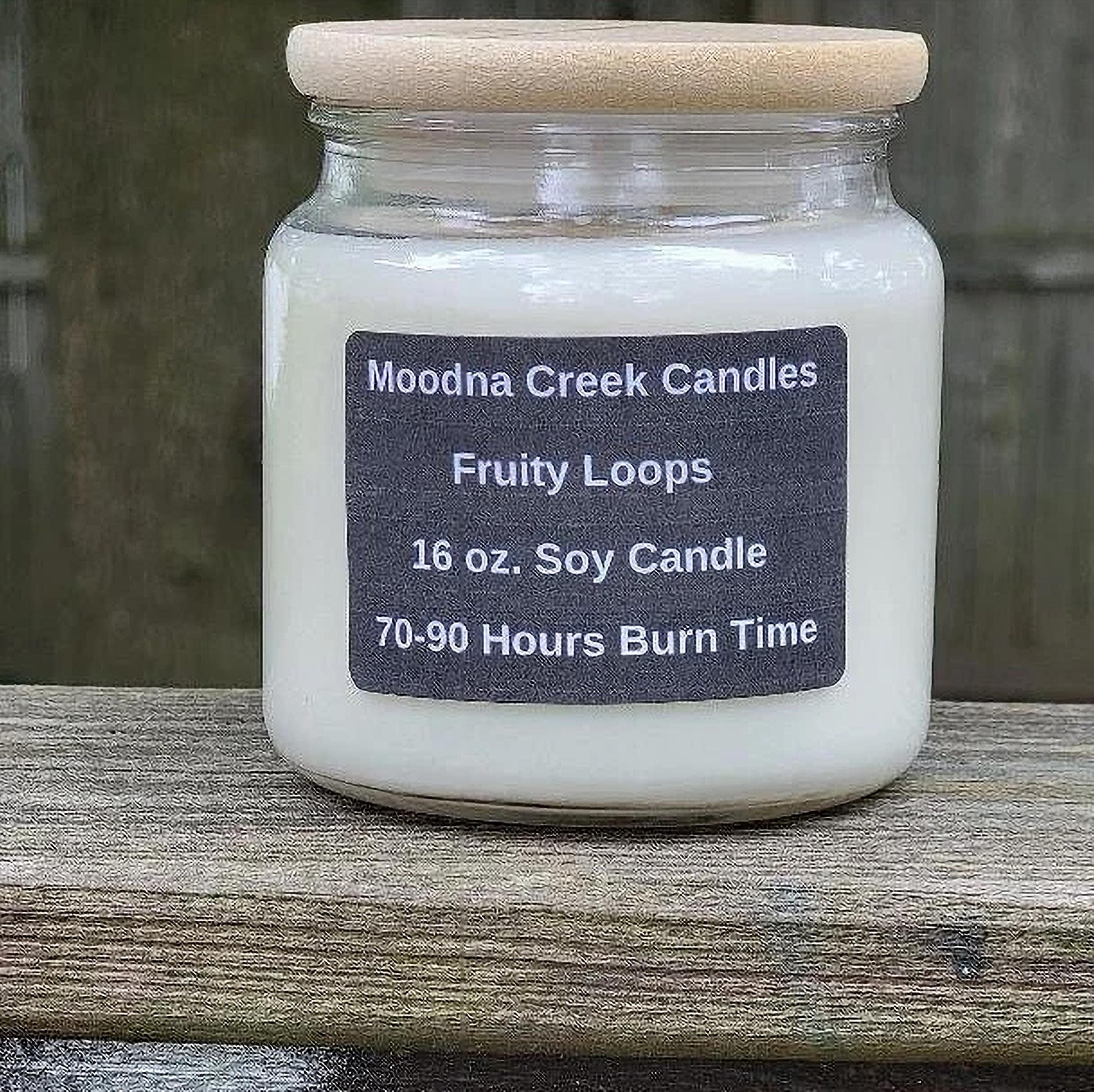 Fruity Loops Candle – Sweet Citrus Soy Candle – Fun Nostalgic Cereal Scent – Bright Home Fragrance