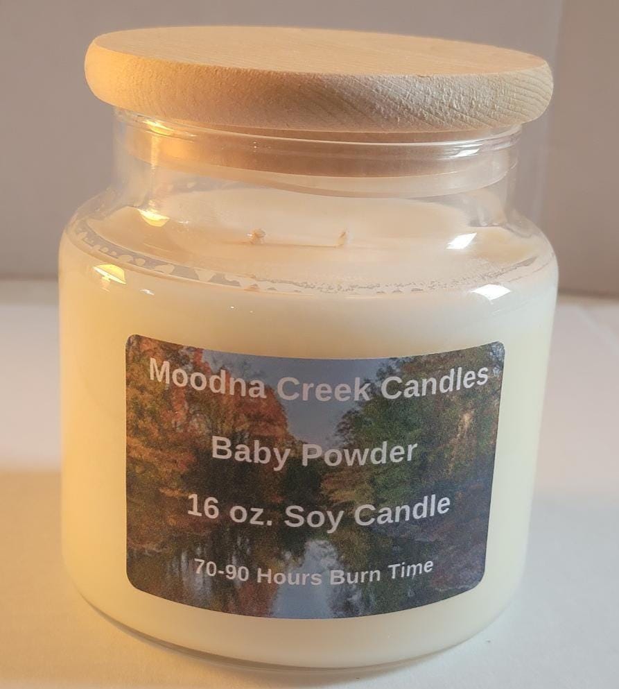 Baby Powder Candle – Clean Fresh Soy Candle – Soft Powder Aroma