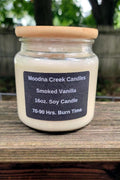 Smoked Vanilla Candle – Warm Vanilla, Amber & Musk Soy Candle – Cozy Evening Aroma
