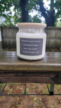 Woodland Foliage Candle – Fresh Pine & Citrus Soy Candle – Warm Vanilla Musk Base